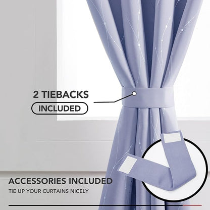 Deconovo Living Room Curtains 54 Inches Long, Thermal Insulated, Room Darkening - Image 4