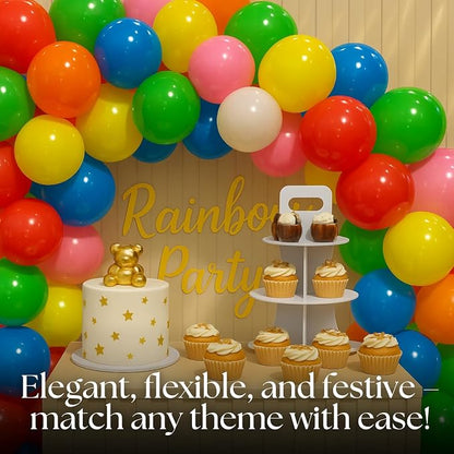 Monty 1000 Pcs Latex Balloons Bulk Rainbow Multicolor - Image 7