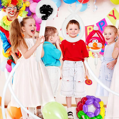 260 Balloons White Twisting Animal Balloon Thickening Latex Modeling Long Magic - Image 6