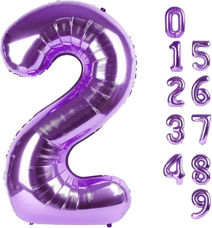 Number 2 Balloons 40 Inch for 2nd 22 Birthday Party Decorations, by Mluchee