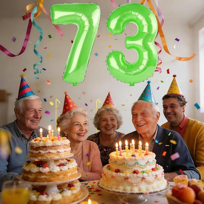 40 Inch Number 73 Balloons for 73rd Birthday Party Decorations, 0-100 Fruit - Image 2