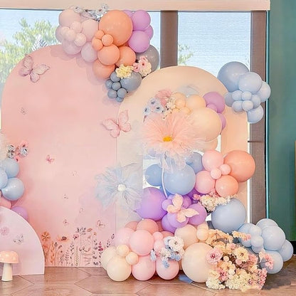 Pastel Balloons 12INCH Macaron Pink Blue Purple Yellow Light Rainbow Latex - Image 2