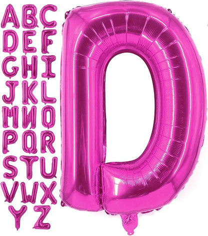 Lovoir 40 Inch Large Hot Pink Letter D Balloons Big Size Jumbo Mylar Foil by Lovoir