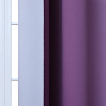 Yakamok Ombre Curtains Purple and Greyish White - Image 7