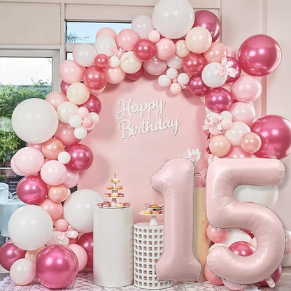 Light Pink Sweet 15th Birthday Balloon - Image 5