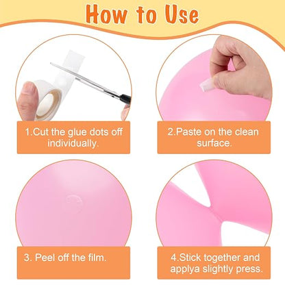 Hoewina 2000pcs Clear Glue Point Dots Glue Tape - Image 3