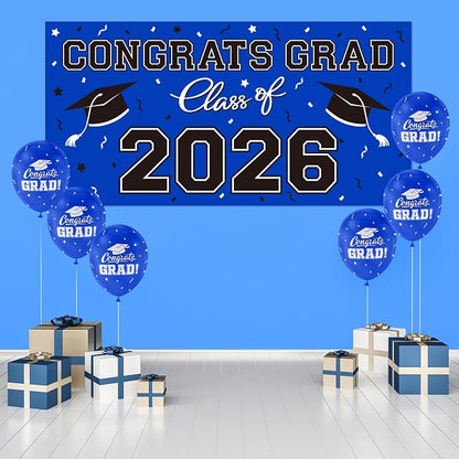 Graduation Party Decorations 2026 Plastic Backdrop - Image 3