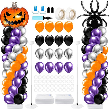 Kasyat 2 Sets Halloween Balloon Column Stand Kit by Kasyat