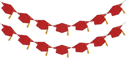 Graduation Decorations Class of 2026 Pre-Strung Glitter Congrats Grad Graduation by YasmartLife