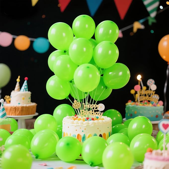 200pcs Light Green Balloons 5 Inch, Small Mini Latex Balloons - Image 7