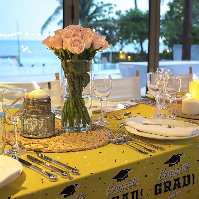 Graduation Tablecloths Graduation Party Table Decorations Waterproof Plastic - Image 4