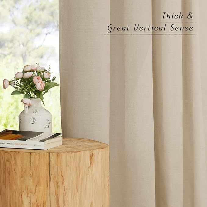 NICETOWN Angora Short Linen Curtains - Image 5
