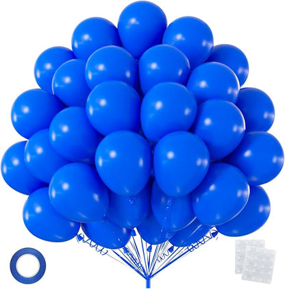 50pcs 12 Inch Royal Blue Latex Balloons | Premium Helium Quality Blue Balloons by OWPFJG