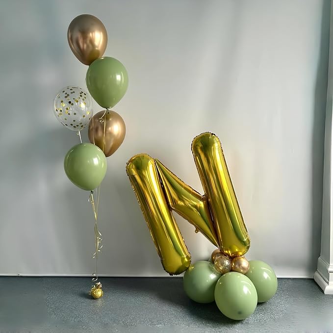 40 Inch Gold Alphabet Balloons - Image 3