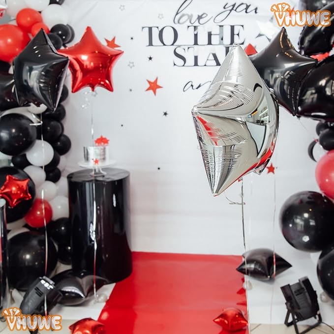 Black Star Balloons 18 Inch - Image 7