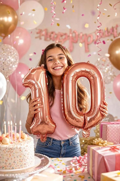 Number 10 Balloon Foil Mylar Balloons - Image 2