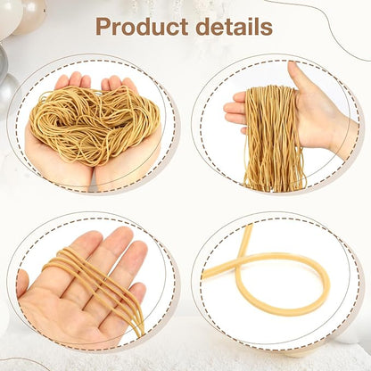 260Pcs Long Rubber Bands for Balloon Arch, Size #117A | Stretchy Elastic Ligas - Image 4