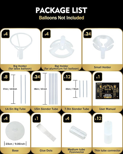 Pro Series Balloon Stand Kit Set of 4, Balloon Sticks Holder - Image 6