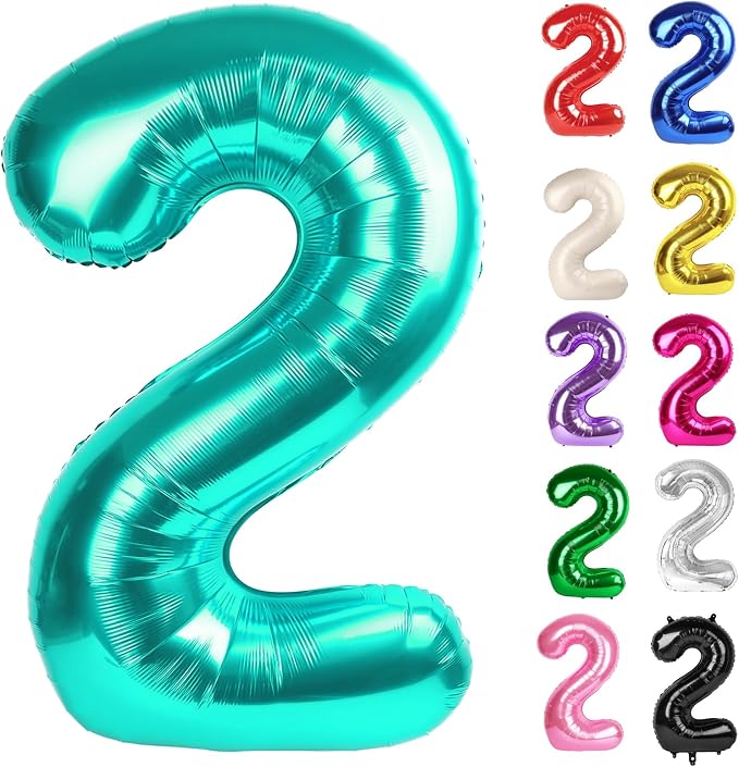 Nile Blue Number 2 Balloon 40 Inch by IWERP