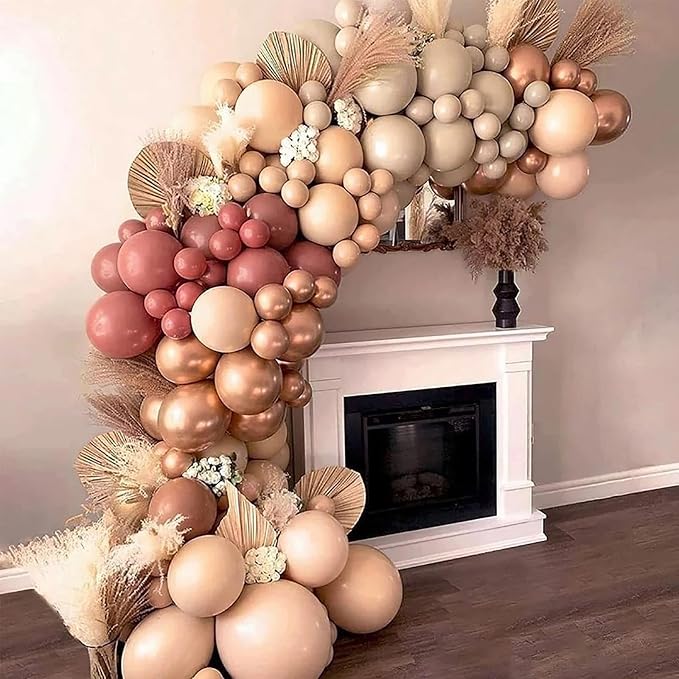 10 Inch Beige Balloons - Image 3