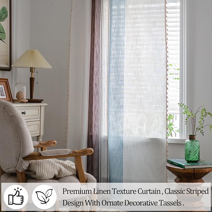 Sutuo Home Boho Curtains 96 inches - Image 4
