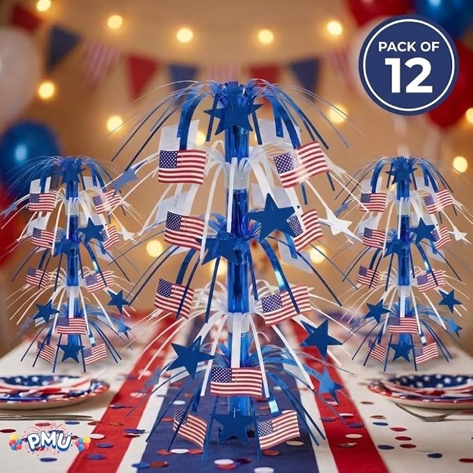 PMU 12 Pcs 21 Inch Patriotic Centerpieces - Image 2