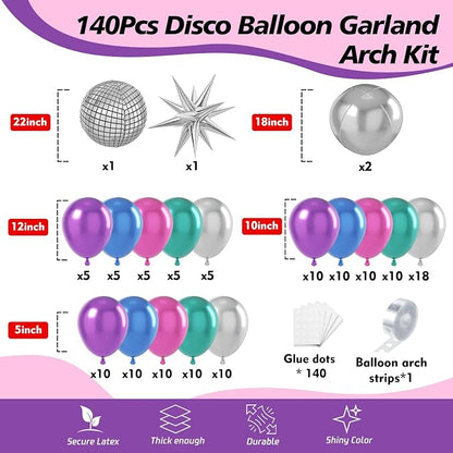 Disco Balloons Garland Arch Kit - Image 2