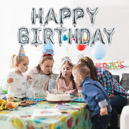 TONIFUL Silver Letter Balloons 1 Set 16 Inch A-Z Custom Alphabet Banner | 26 - Image 6