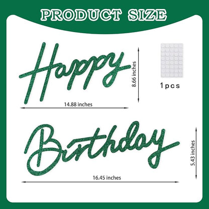 TONIFUL Happy Birthday Sign for Backdrop - Image 2