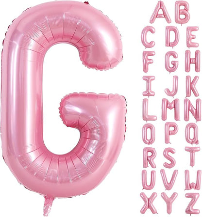 TONIFUL 40 Inch Large Pink Letter G Balloons Giant Foil Mylar Alphabet Balloon by TONIFUL