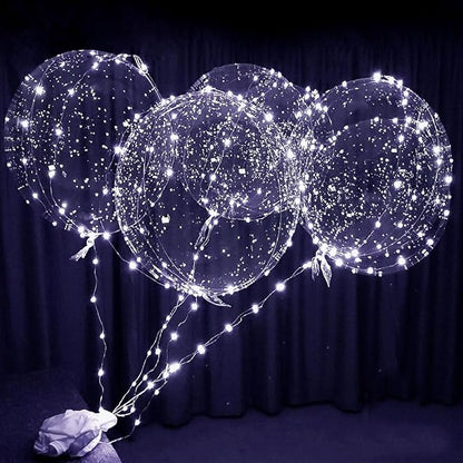 12PCS LED Balloons, christmas decorations clear transparent by lightsfever
