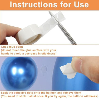 2000 Pcs Clear Glue Dots Double Sided Removable Adhesive Dots | Balloon - Image 3