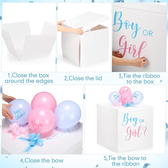 Kolldenn 28 Inches Jumbo Gender Reveal Gift Box - Image 3