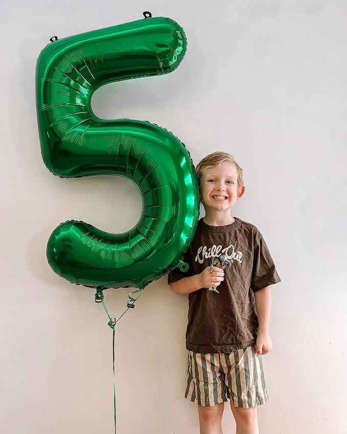 15 Balloon - Green Birthday Number Balloons, 40 Inch Decorations Men Women | - Image 7