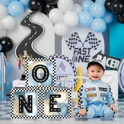 Fast ONE Birthday Decorations for Boys, Race Car ONE Boxes - Image 6