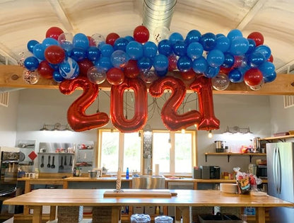 Number Balloons Red 2 Balloon 40 Inch - Image 2