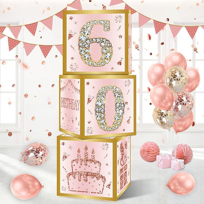DataMoon 60th Birthday Decorations Boxes by DataMoon