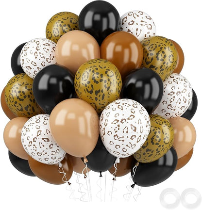 Cheetah Print Balloons, Animal Print Party Decorations by FEYG