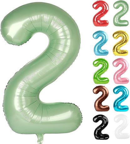 Oliver Green Number 2 Balloon 40 Inch by IWERP