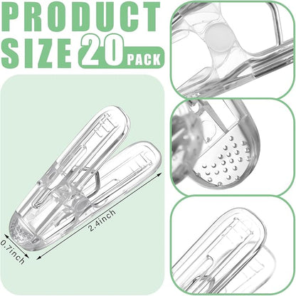 LemonRoad 20 Pack Balloon Arch Clips Plastic Spring Clamps 2.4 Inch Heavy Duty - Image 3