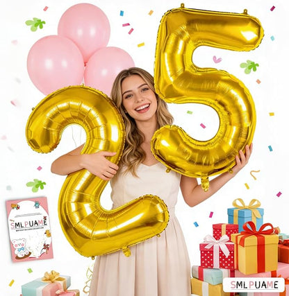 40 Inch Gold 15 Balloons Number, 15th Birthday Decoration Boys Girl | Large - Image 4