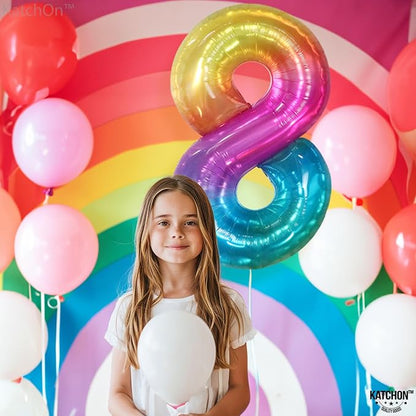 KatchOn Giant Rainbow Number 8 Balloon - Image 6