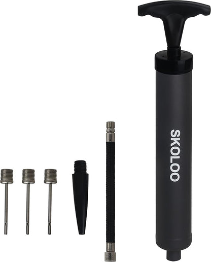 SKOLOO 10" Portable Hand Air Ball Pump Inflator Kit by SKOLOO