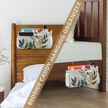 Bedside Caddy Hanging Bunk Bed Caddy Bed Organizer Hanging Pocket - Image 7