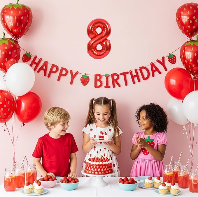 TONIFUL 20 Pcs Number Balloon 2 Set 16 Inch Red 0-9 Numbers Balloons | Small - Image 5