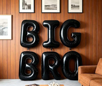 40 Inch Black Letter R Foil Balloon, Large Jumbo Mylar Helium Alphabet Balloon - Image 3