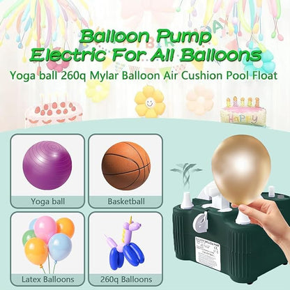 4-in-1 Electric Balloon Pump, Portable Electric Air Balloon Blower Machine - Image 3