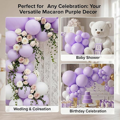 Pastel Purple Lilac Balloons, Bridal Shower, Butterfly Fairy Princess Birthday - Image 4