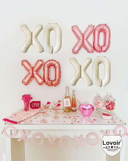 Cream White Letter Q Balloons - Image 7