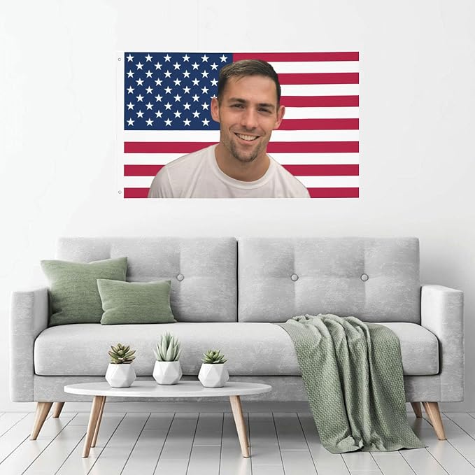 Custom Pink American Flag 3x5 Ft, Personalize Flags Design Your Image | Custom - Image 2